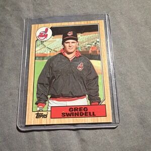 Topps 1987 Greg Swindell #319 Cleveland Indians Baseball Card MLB